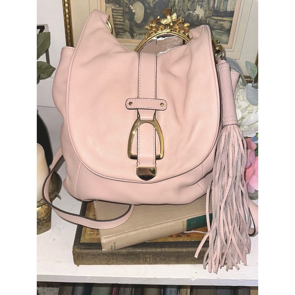 G.I.L.I. Pink Blush Leather Convertible Backpack. Selling as is never used!!